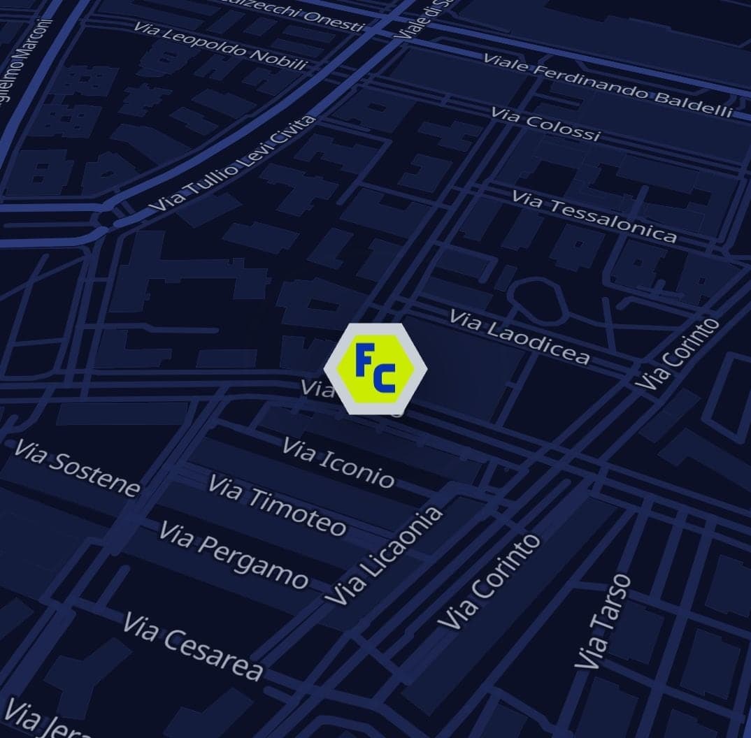 Mappa della zona: Ferramenta Cipriani in via Filippi 2, a Roma San Paolo